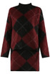 Argyle Turtle Neck Jumper And Skirt Set