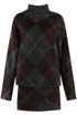 Argyle Turtle Neck Jumper And Skirt Set