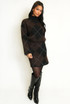 Argyle Turtle Neck Jumper And Skirt Set