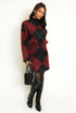 Argyle Turtle Neck Jumper And Skirt Set