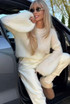 Balloon Sleeves Cable Knit Jumper(PRE-ORDER)