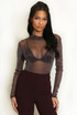 Lurex Mesh Bodysuit