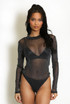 Lurex Mesh Bodysuit