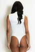 Mock Neck Gathered Bodysuit