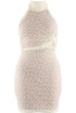 Lace Halter Neck Mini Dress