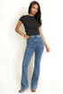 Flare Front Pocket Denim Jeans