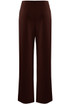 Pin tuck High Waist Wide Leg Trouser