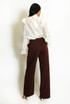 Pin tuck High Waist Wide Leg Trouser