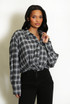 Gathered Hem Check Shirt