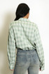 Gathered Hem Check Shirt