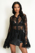 Lace Blouse With Frill Hem