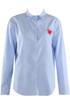 Heart Motif Cotton Shirt 