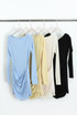 Ruched Front Long Sleeve Dress