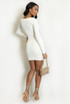 Ruched Front Long Sleeve Dress