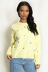 Heart Embroidered Soft Knit Jumper