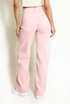 Pink Straight Leg Jeans 