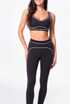 Striped Band Gym Crop Top And Legging Set (PRE-ORDER)