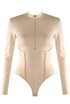 Zip Up Long Sleeve Bodysuit
