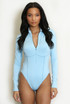 Zip Up Long Sleeve Bodysuit