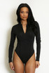 Zip Up Long Sleeve Bodysuit