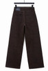 Cheetah Pattern Dad Fit Chocolate Jeans