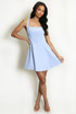 Tailored Square Neck Skater Dress
