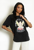 Acid Wash Printed T-Shirt