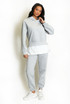 Layered Hoodie and Trouser Set