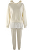 Layered Hoodie and Trouser Set