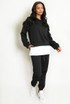 Layered Hoodie and Trouser Set