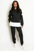 Layered Hoodie and Trouser Set