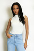 High Neck Sleeveless Bodysuit