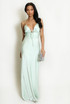 Satin Cut Out Maxi Dress