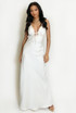 Satin Cut Out Maxi Dress