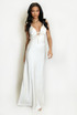 Satin Cut Out Maxi Dress