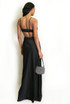 Satin Cut Out Maxi Dress