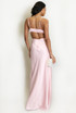 Satin Cut Out Maxi Dress