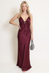 Satin Cut Out Maxi Dress