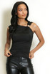 Sleeveless Top With Shoulder Buckle