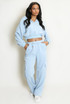 Cropped Hoodie and Cargo Jogger Set