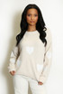 Lace Heart Motif Jumper