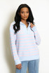 Half Zip Striped Jumper