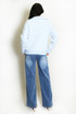 Half Zip Striped Jumper