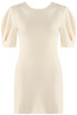 Puff Sleeves Mini Shift Dress