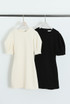 Puff Sleeves Mini Shift Dress