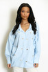 Hearts Embellished Oversized Shirt