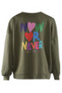 Now Or Never Slogan Sweatshirt