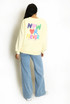 Now Or Never Slogan Sweatshirt