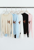 H Motif Long Sleeves Jumper