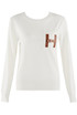 H Motif Long Sleeves Jumper